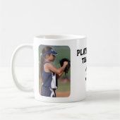 Softball-Spieler Name Nummer Team 2 Fotos Kaffeetasse (Links)