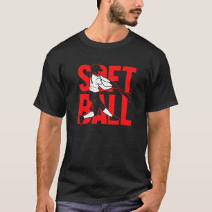 Softball-Spielerin Mädchen Werfer Fänger Softball T-Shirt