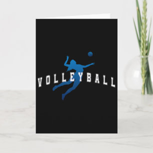 Softball-Spielerin Team Blue Varsity Text Karte