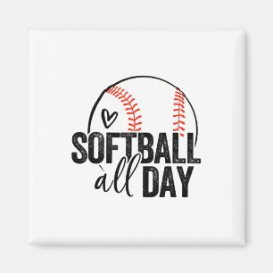 Softball-Spielerin Teenager-Mädchen Frauen Männer Magnet
