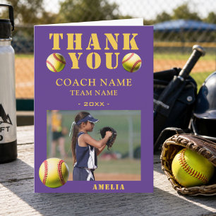 Softball-Sport-Foto-Trainer  Dankeskarte