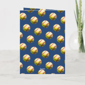 Softball-Sport-Foto-Trainer Dankeskarte (Rückseite)