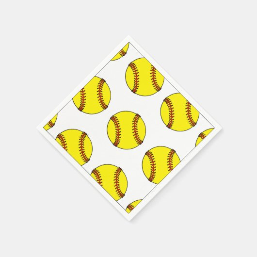Softball-Sport Serviette (Ecke)