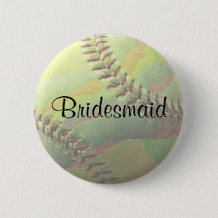 Softball Sporthochzeit Thema Hochzeit Button