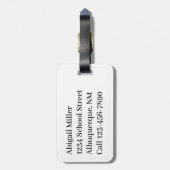 Softball Sports Custom Bag Tag Gepäckanhänger (Rückseite vertikal)