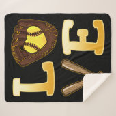 Softball Sports Softball Player Sherpadecke (Vorderseite (Horizontal))