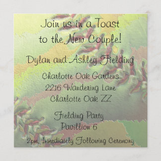 Softball Sports Wedding Theme Empfang Card Einladung