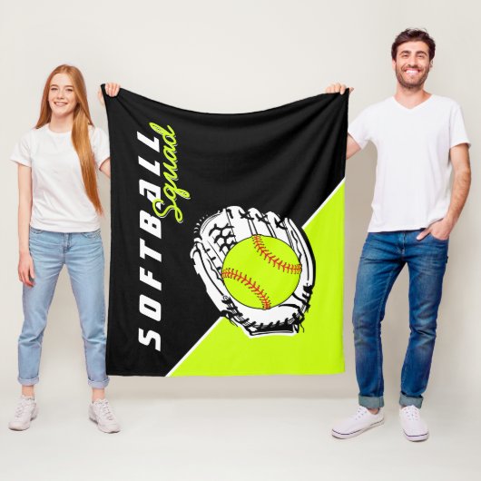 Softball Squad Fleecedecke (Beispiel)