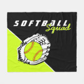 Softball Squad Fleecedecke (Vorderseite (Horizontal))