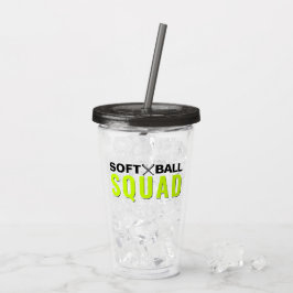 Softball Squad Tumbler Acryltrinkbecher