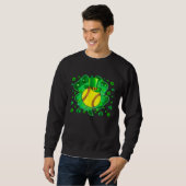 Softball St Patricks Day Leprechaun Shamrock Boys Sweatshirt (Vorne ganz)