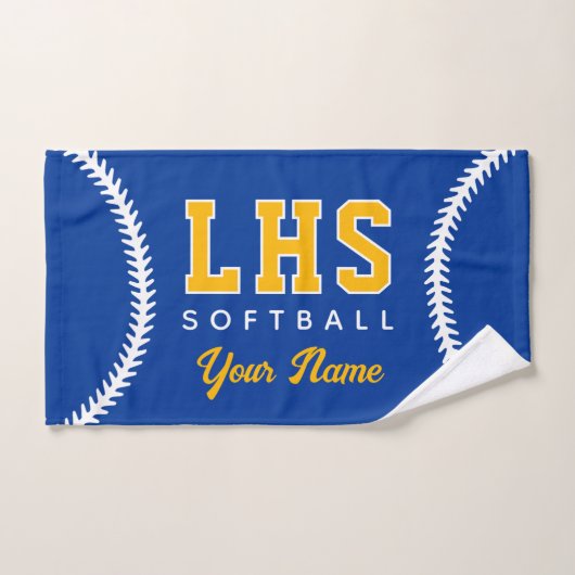Softball Stiche Custom Sport Handtuch Team Anfangs (Handtuch)