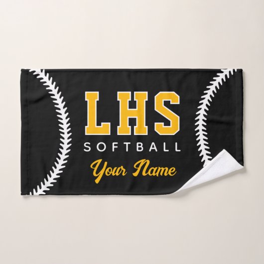 Softball Stiche Custom Sport Handtuch Team Anfangs (Handtuch)