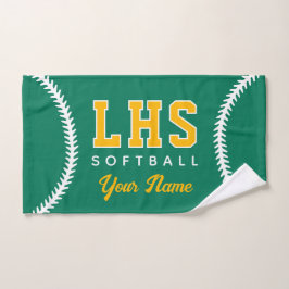 Softball Stiche Custom Sport Handtuch Team Initial