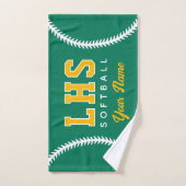 Softball Stiche Custom Sport Handtuch Team Initial (Handtuch)