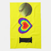 Softball-Stolz Geschirrtuch (Vertikal)