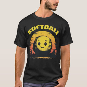 Softball Sunset Smile T-Shirt