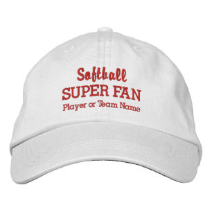 Softball-Superfan Custom-Sportteam-Spielername Bestickte Kappe