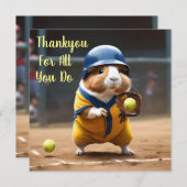 Softball Superstar: Das große Spiel der Guinea, Dankeskarte (Vorne/Hinten)