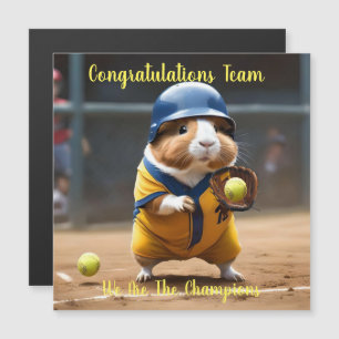 Softball Superstar: Das große Spiel der Guinea, Magnetkarte
