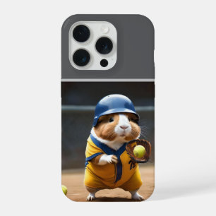 Softball-Superstar: Das große Spiel des Meerschwei iPhone 15 Pro Hülle