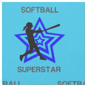Softball Superstar Fabric Stoff (Nahaufnahme)