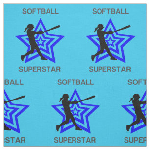 Softball Superstar Fabric Stoff