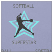 Softball Superstar Fabric Stoff (Nahaufnahme)
