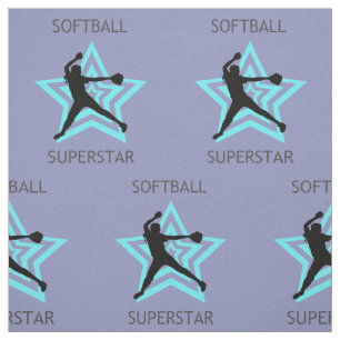 Softball Superstar Fabric Stoff