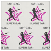 Softball Superstar Fabric Stoff (Muster)