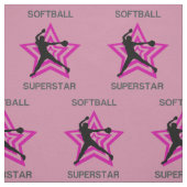 Softball Superstar Fabric Stoff (Muster)