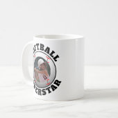 Softball Superstar-Foto Kaffeetasse (Vorderseite Links)