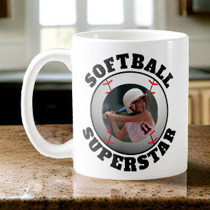 Softball Superstar-Foto Kaffeetasse