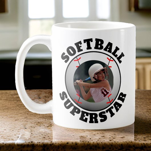 Softball Superstar-Foto Kaffeetasse