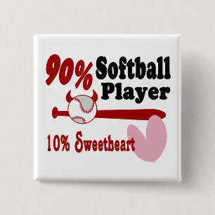 Softball Sweetheart Button