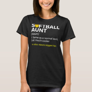 Softball Tante Definition Niece's größter Lüfter T-Shirt