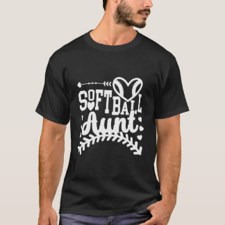 Softball-Tante eines Softball-Spielers Tante T-Shirt