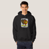 Softball Tante gebleicht Leopard Herzhandschuh Sof Hoodie (Vorne ganz)