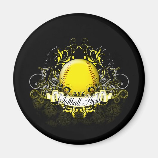 Softball-Tante Magnet (Vorne)
