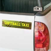 Softball-Taxi Autoaufkleber (Auf Lkw)