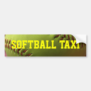 Softball-Taxi Autoaufkleber