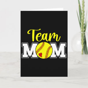 Softball-Team-Mutter Anerkennung Softball-Team-Mam Karte