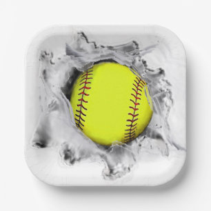 Softball Team Party Napkins Pappteller