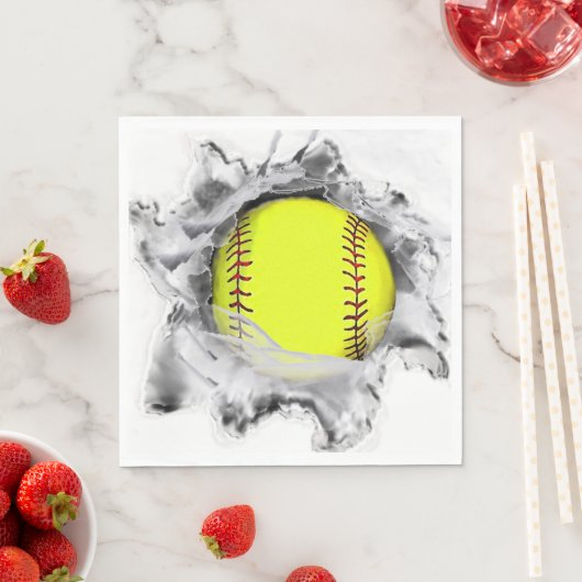 Softball Team Party Serviette (Beispiel)