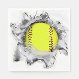 Softball Team Party Serviette