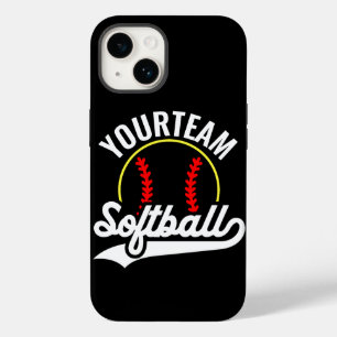 Softball Team Player ADD NAME Personalisierte Liga Case-Mate iPhone 14 Hülle