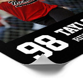 Softball Team Senior Class of 2025 Foto Collage Poster (Ecke)