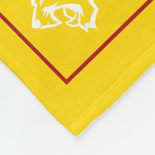 Softball Team Senior Night Custom Photo Yellow Red Fleecedecke (Ecke)