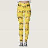 Softball-Text und -Stifte Leggings (Vorderseite)