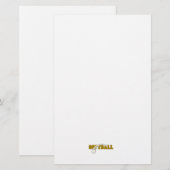 Softball-Textbaustein Briefpapier (Vorne/Hinten)